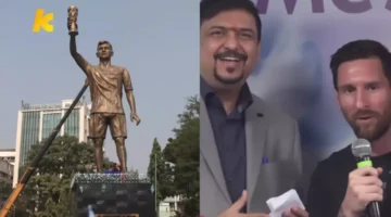 ميسي يعلق على حقيقة طول تمثاله العملاق ويكشف تفاصيل صنعه 1